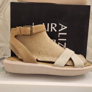 Naturalizer Porcelain Jamila Gladiator Sandals. NIB. Size 9.5